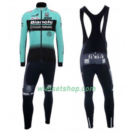 Fietskleding (Fietsshirt Lange Mouw + Lange Koersbroek) 2018 Bianchi Countervail N001 Fietskleding (Fietsshirt Lange Mouw + Lange Koersbroek) 2018 Bianchi Countervail N001